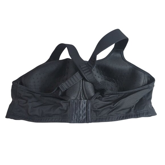 LIVI Underwire Sports Bra Black 46DDD Full Coverage Molded Max Support Wicking - Picture 6 of 13